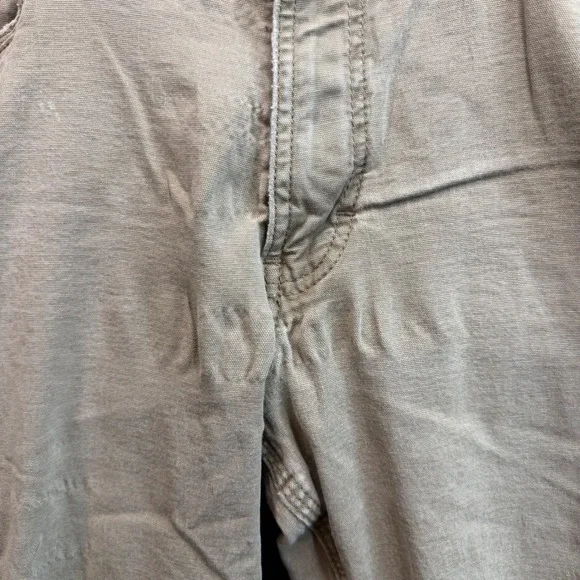 Ariat Rebar M4 Relaxed Straight Pants Mens 34x34 Khaki Carpenter Utility FLAW - Picture 8 of 14